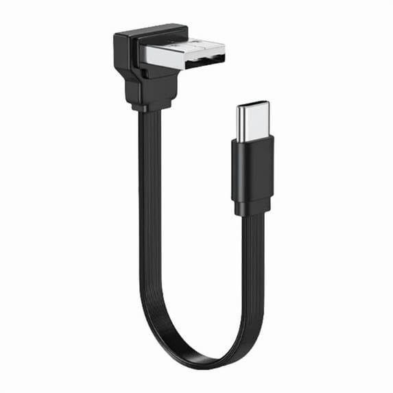 90Degree/Straight USB C Charger Cable USB C to USB A Fast Charging Cable 480Mbps Data Transfer for Smartphones Tablets