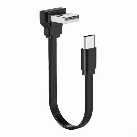 90Degree/Straight USB C Charger Cable USB C to USB A Fast Charging Cable 480Mbps Data Transfer for Smartphones Tablets