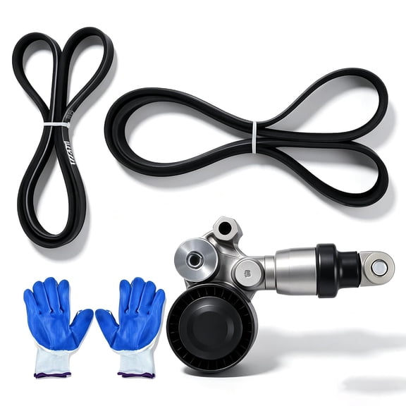 90K-39390 Serpentine Belt Drive Tensioner Kit Compatible with 2012-2021 Mazda 3 6 CX-3 CX-5 CX-9 CX-30 MX-5 Miata 2.0L 2.3L 2.5L Replaces K060380 6PK965 39390 89710