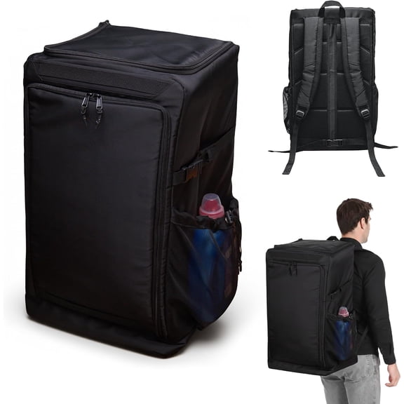 90L Extra Large Laundry Backpack Bag with Front-Load Access, Heavy Duty Backpack, Laundry Hamper with Padded Shoulder Straps & Waist Buckle for Dorm, Apartment, Laundromat & Travel.
