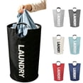 thumbnail image 1 of 90L Large Portable Laundry Basket, Foldable Laundry Bag, Independent High Hanger, Wear-resistant Clothes Organizer, Spacesaving Design, Compact Storage, Reinforced Stitching, 1 of 6