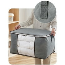 90L Large Storage Bags, 1 Pack Clothe Storage Bins Foldable Closet Organizer Storage Containers With Handles Thick Fabric For Clothing, Blanket, Comfor