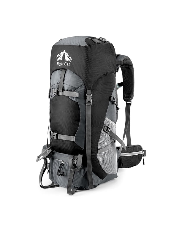 90L Outdoor Hiking Backpack Camping Rucksack Waterproof Shoulder Travel Bag Lightweight 1.3kg