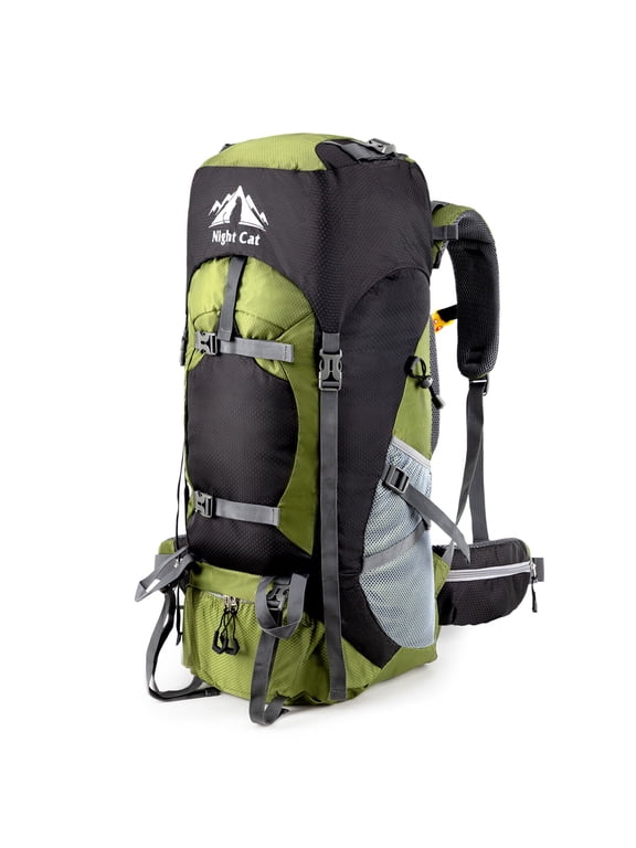 90L Outdoor Hiking Backpack Camping Rucksack Waterproof Shoulder Travel Bag Lightweight 1.3kg