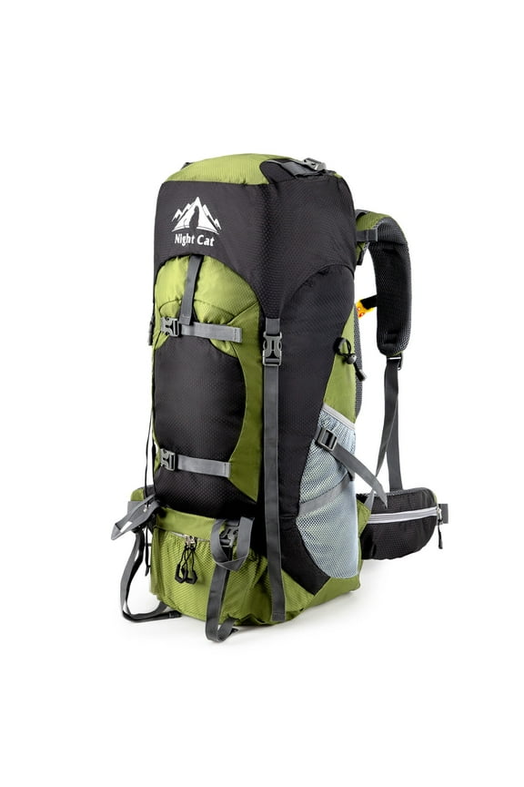 90L Outdoor Hiking Backpack Camping Rucksack Waterproof Shoulder Travel Bag Lightweight 1.3kg