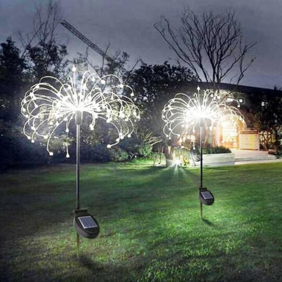 90LEDs Warm White Plug Light, 95CM Bendable Copper Wire Flower Lamp, 2.4W Outdoor Courtyard Garden Wedding Decoration with Timer 6-18H