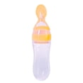 thumbnail image 1 of 90ML Infant Baby Bottle With Spoon Feeder Feeding Safety Silicone Feeder Food Rice Cereal Bottle For Lovely Gift yellow, 1 of 5