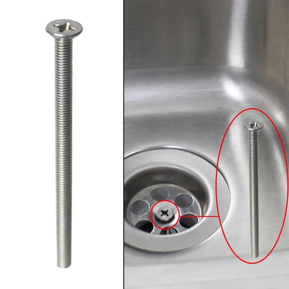 90Mm Sink Strainer Screw Connector For Wash Basin Stainless Steel 90X5mm Silver for Kitchen And Bathroom Drain Assemblies