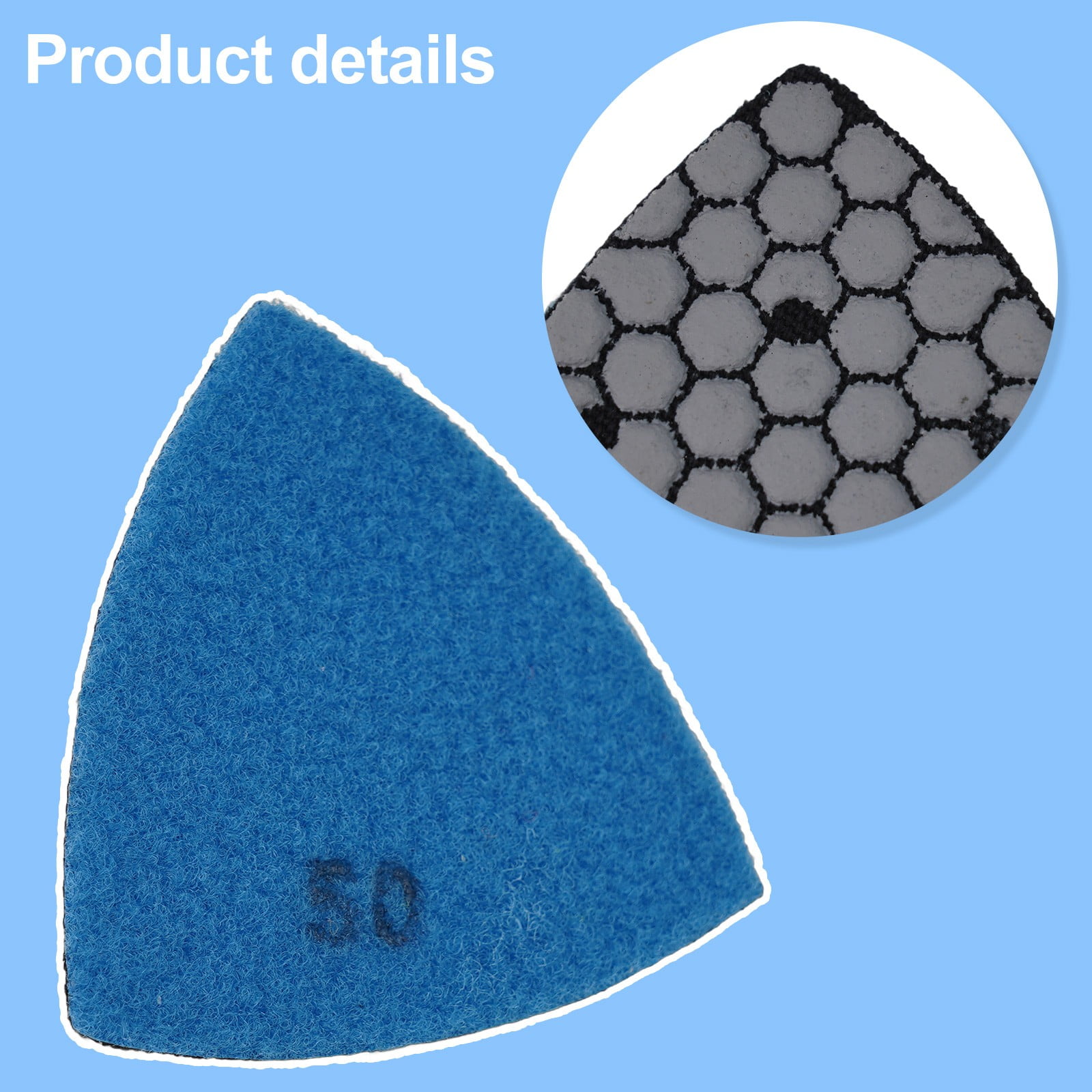 90Mm Triangle Diamond Dry Polishing for Pads for Granite Marble Stone