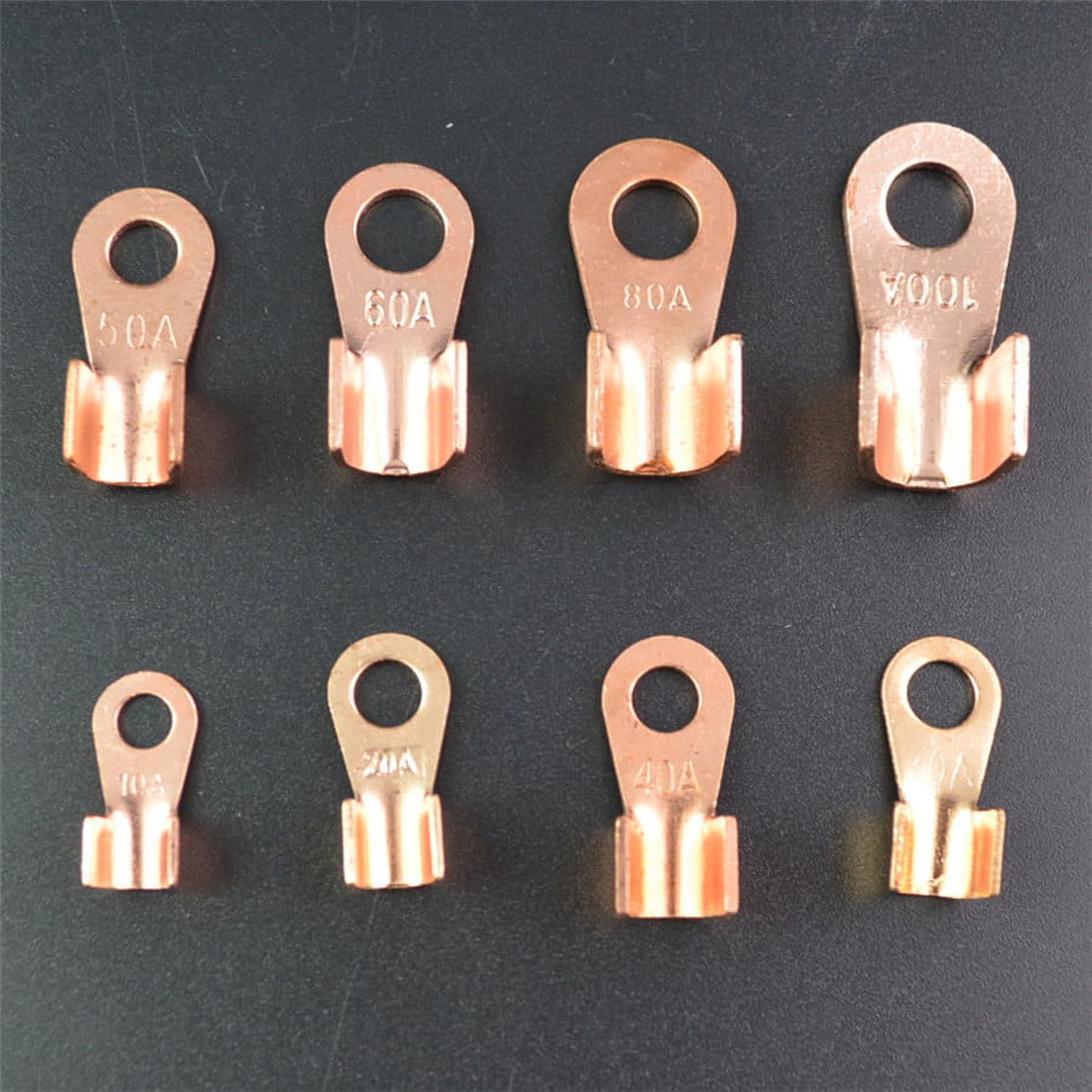90PCS Copper Open Battery Lugs Terminal Crimp Joint Wire Connector