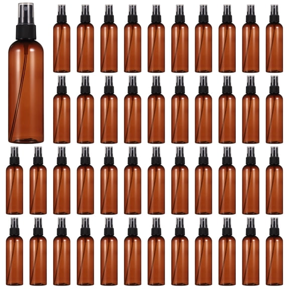 90PCS Mini Spray Bottles, Brown Fine Mist Spray Containers, Empty Refillable Atomizer Bottles, Leak-proof Travel Dispensers for Essential Oils, Perfume, Cleaning Solutions