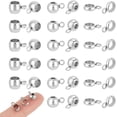 thumbnail image 1 of 90Pcs 3 Styles Loop Bails 304 Stainless Steel Tube Bails Ring Bail Beads fit European Chains Hanger Connector Links Rondelle Bail Beads for Necklace Bracelet Jewelry Making DIY, 1 of 6