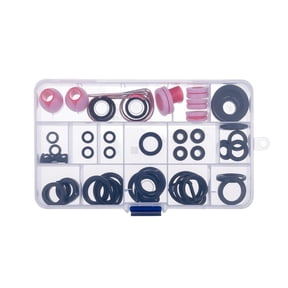 90Pcs O Ring Assortment Kit, Rubber Washer Orings, Black 12 Sizes Pressure Washer O Ring Kit for Faucet, Hose, Automotive, Air Gas Plumbing Sealing Repair O Rings