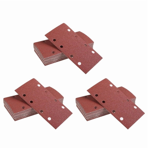 90Pcs Square Sandpaper Sanding Paper Sheet 95X185mm Sander Hook Loop Disc Abrasive Tools for Wood Polishing Tools