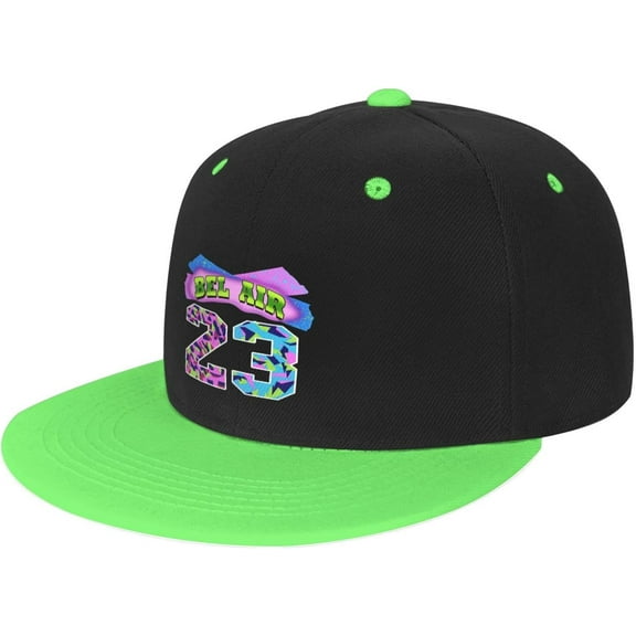 90S Hip Hop Baseball Cap For Men Women,Unisex Adjustable Snapback Hat With Bel Air Print Hat Unisex