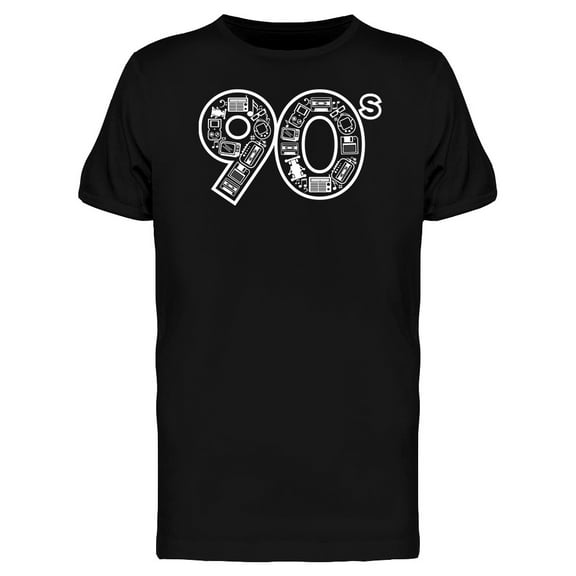 90S Memorabilia T-Shirt Men -Image by Shutterstock, Male 3X-Large
