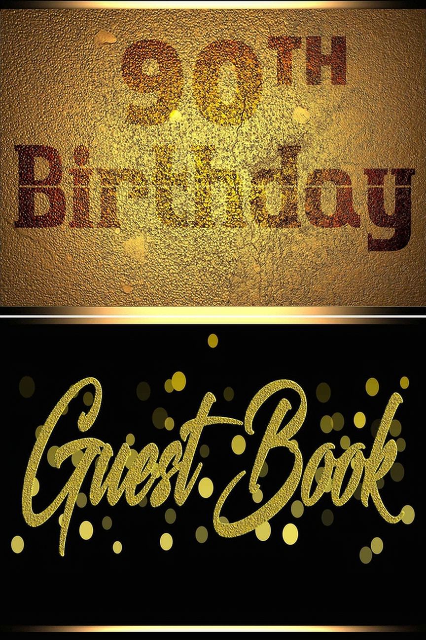 90TH Birthday Guest Book Perfect Guest Book For Birthday, Father's