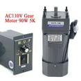 thumbnail image 1 of 90W 110V AC Gear Motor Electric Variable Speed Controller Torque 1:5 0-270RPM, 1 of 11