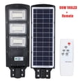 thumbnail image 1 of 90W 180LED Solar Street Wall Light Auto Motion Sensing IP67 Road Floodlight+Pole, 1 of 9