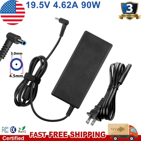 90W 19.5V 4.62A Charger For HP Envy 15 17 M6 M7 Probook 430 440 450 G3 4.5*3.0mm