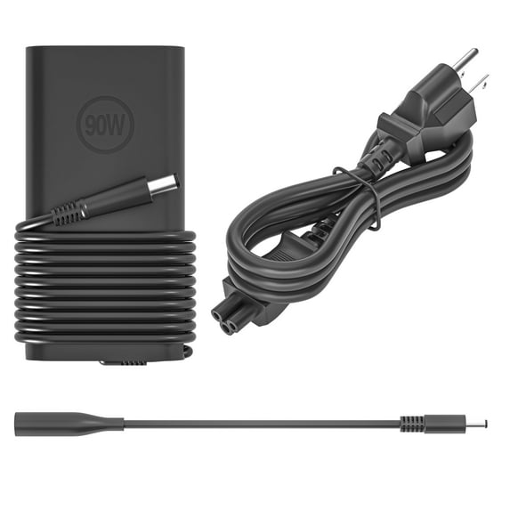90W 65W Slim Laptop Charger fit for Dell Latitude 3350 3540 5490 5580 5590 7280 7480 7490 E6520 E7440 D630 D610, Inspiron17 1750 1764 1705 7060 (with Round Tip 4.5*3.0mm & 7.4*5.0mm)