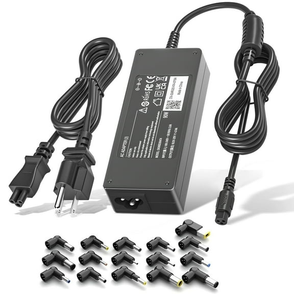 90W 65W Universal AC Adapter Laptop Charger for HP Lenovo Dell Asus Acer Samsung Sony Gateway Notebook Chromebook Laptop Power Supply with 16 Tips
