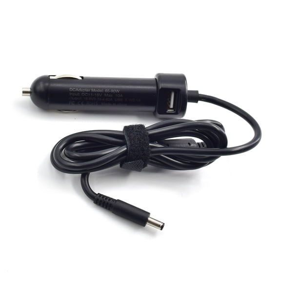 90W Car Power Adapter Travel Vehicle Charger for Dell Notebook Computer Connector Size: 4.5*3.0mm Car Charger for Computer