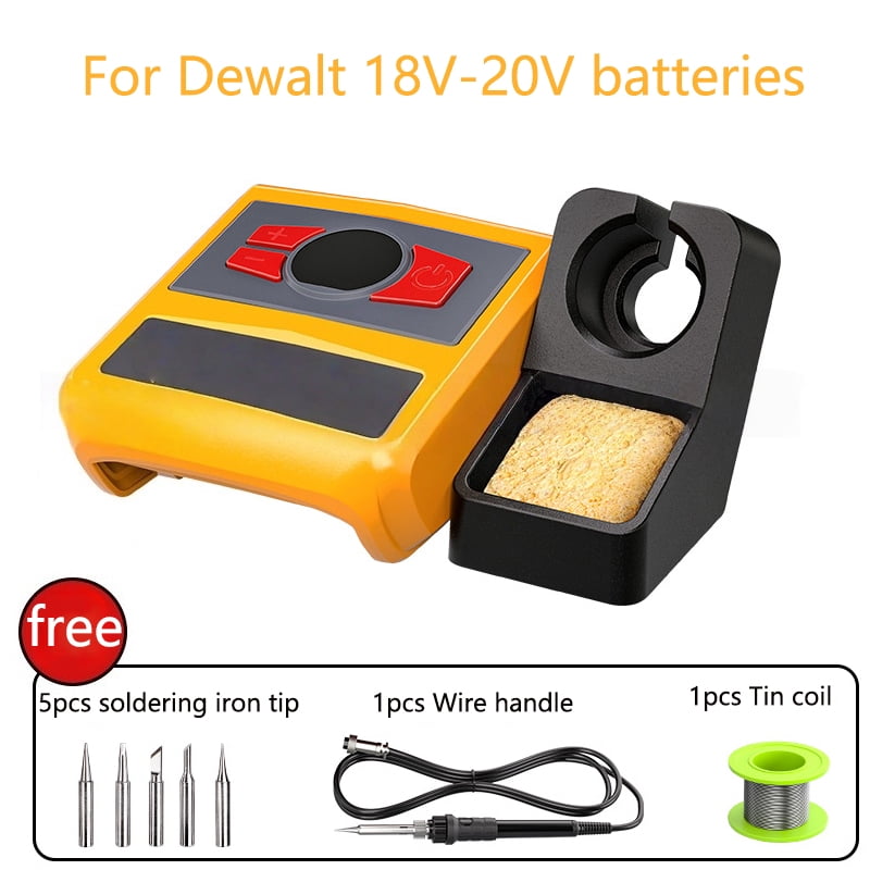 90W Cordless Electric Soldering Iron adjustable temperature Torch Repair Tool For De*walt 20V Battery