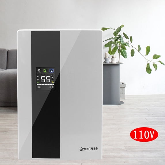 90W Dehumidifier for Basement Bedroom – Intelligent with Drain Hose, Auto Shutoff, 2200ml Tank