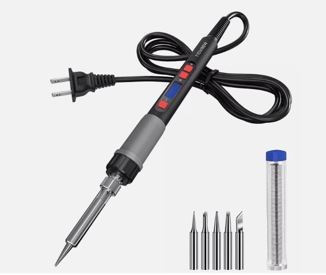 90W Digital Electric Soldering Iron Kit – Adjustable Temperature Solder Gun Welding Tool for Electronics Repair & DIY