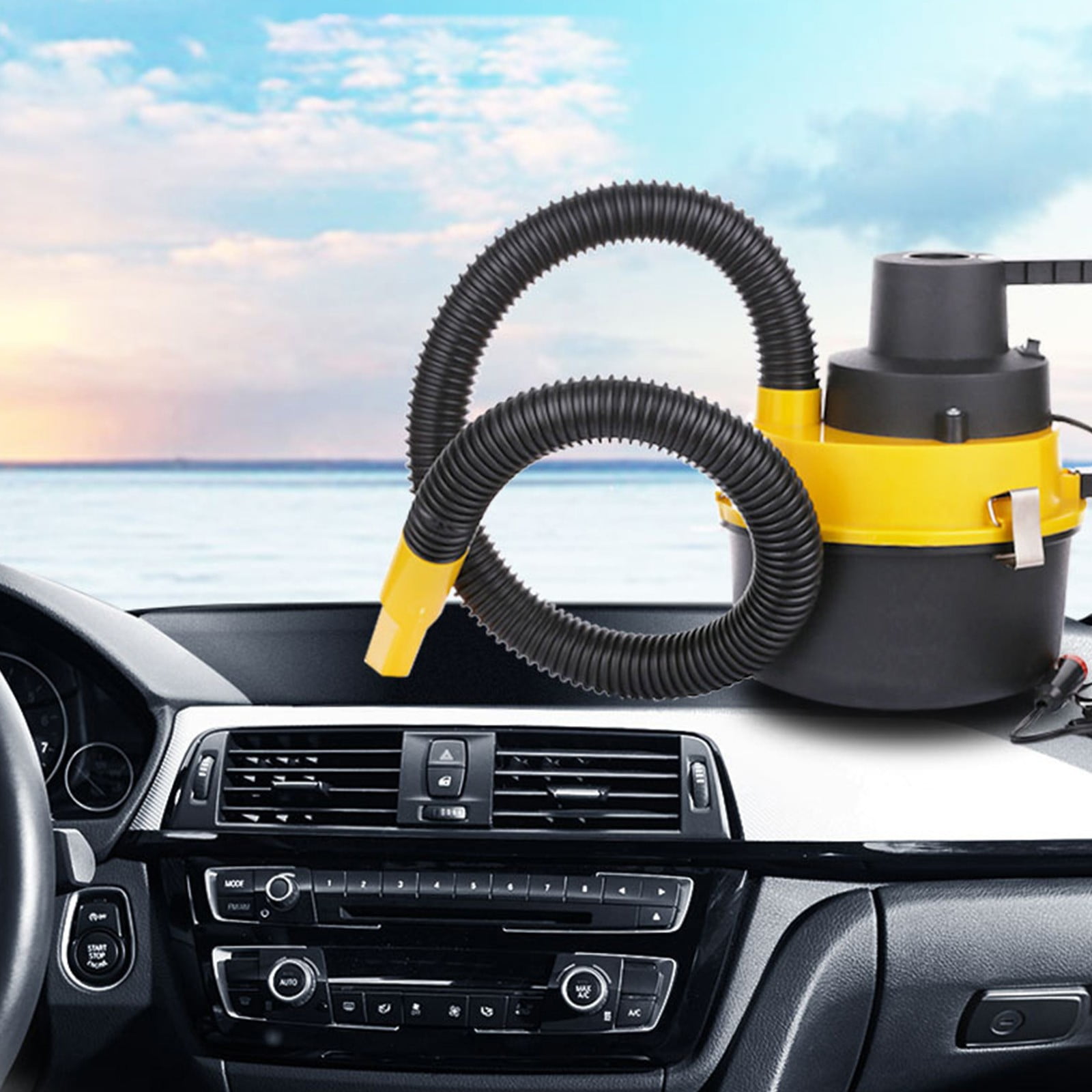 90W High Power Car Vacuum Cleaners, Portable Wet and Dry Handheld Vacuum with Multiple Attachments for Home and Car Use, Ideal for Cars and Trucks