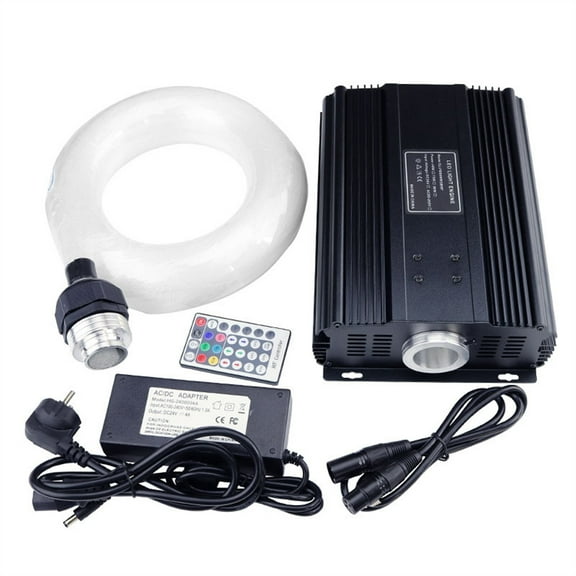 90W RGB LED Fiber Optic Star Ceiling Kit Light 0.75mm, 600pcs*3M+300Ppcs*2M With 28key Remote For Light Fixture Of Ceiling