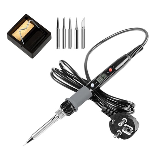 90W Soldering Iron Kit,Adjustable Temperature Electric Solder IronRework Station,Mini Handle Heat Pencil Welding Tools