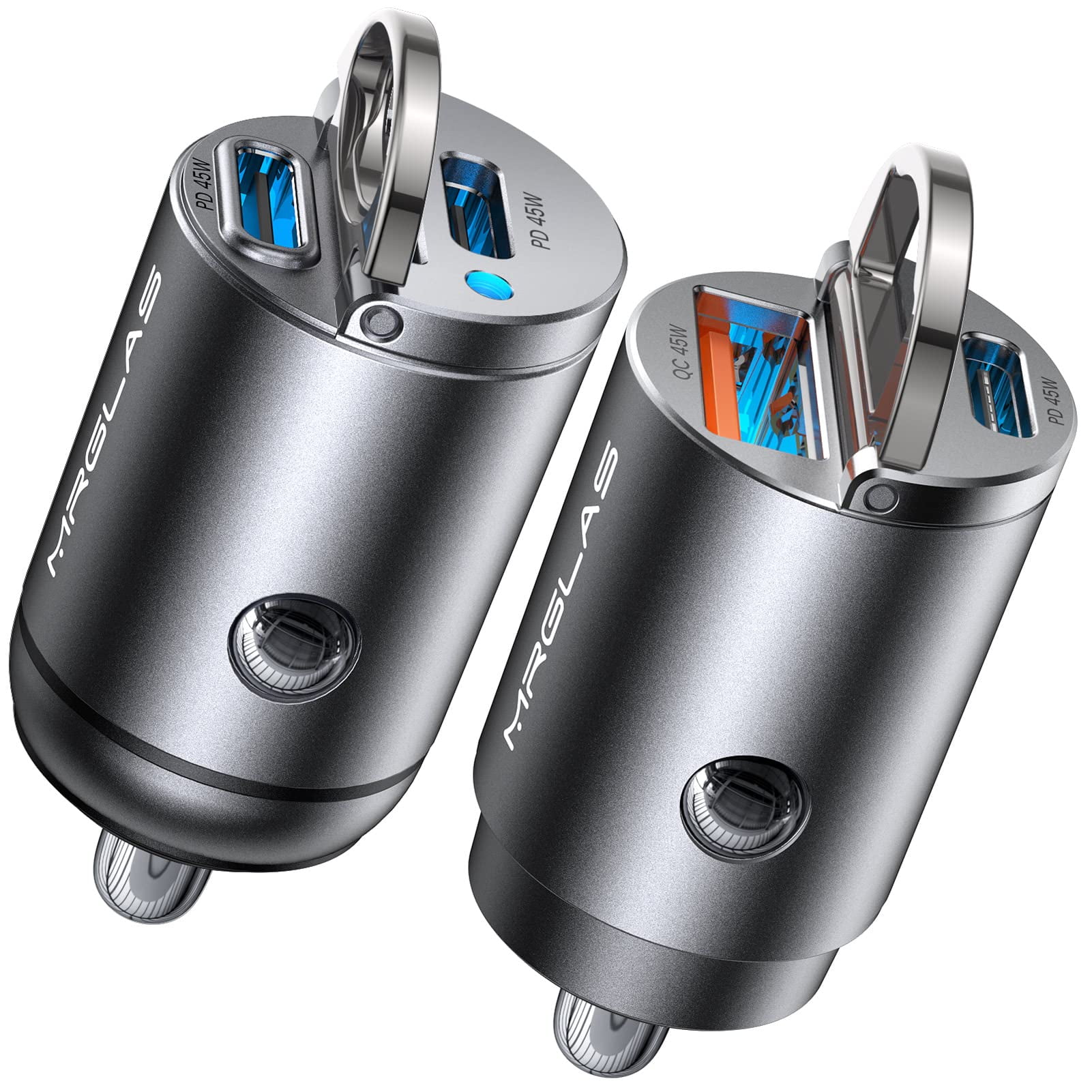 90W USB C Car Charger Fast Charging 2Pack [PD45W+QC45W]&[Dual PD45W