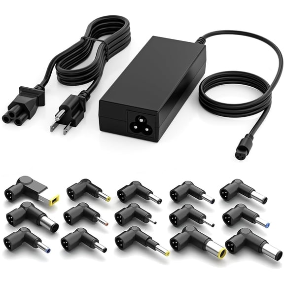 90W Universal Laptop Charger AC Adapter with 15 Tips