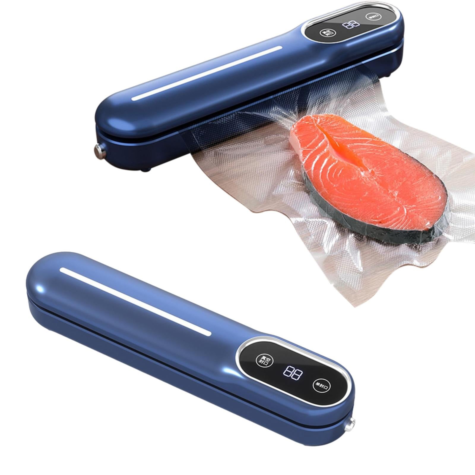 90W Vacuum Sealer Machine for Kitchen, Compact Powerful Suction, Dry & Wet Modes, Automatic Food Sealer for Meat, Vegetables, Snacks, Jars