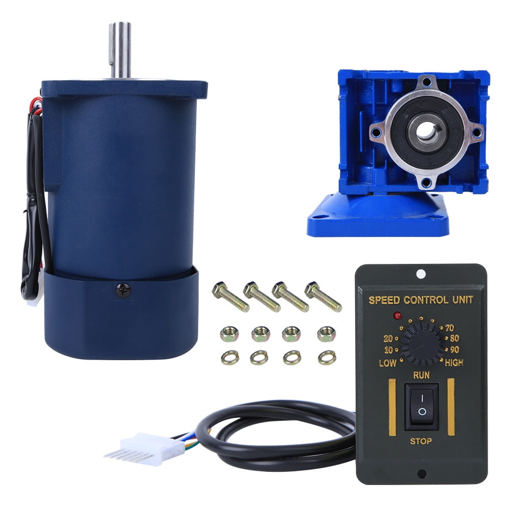 90W Worm Gear Reducer Motor 220VAC 5IK90RGN RV30 Speed Controller for Machinery Equipment(Reduction Ratio 10k )