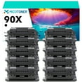 thumbnail image 1 of 90X Toner Cartridge 10-Pack Compatible for HP 90X CE390X CE390A 90A for HP Laserjet Enterprise 600 M601 M602 M603 M4555 M4555f MFP Printer Ink (Black), 1 of 7