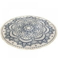 thumbnail image 1 of 90cm Boho Mandala Bedroom Circle Rug, Small Meditation Bohemian Round Carpet, Cute Kids Playroom Mat, Cotton Woven Circular Rug, 1 of 2
