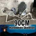 thumbnail image 1 of Esqueleto de Halloween de 90 cm, accesorio humano de tamaño completo, calavera, mano, cuerpo, modelo de anatomía, decoración, 1 of 9