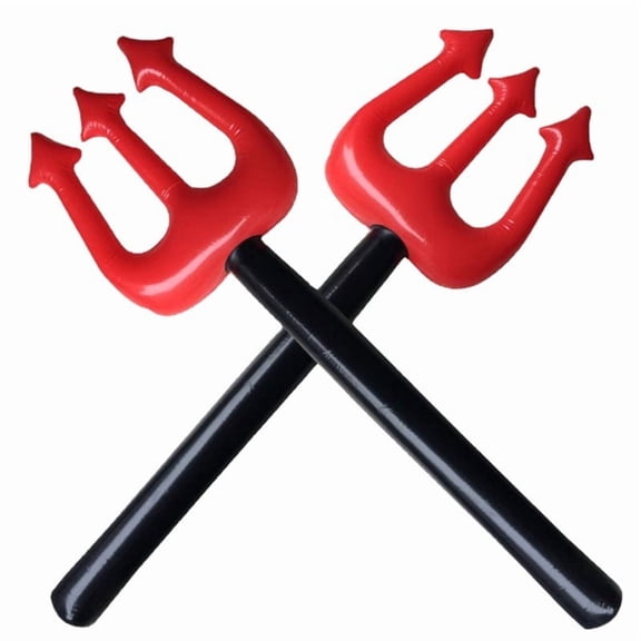 90cm Inflatable Trident Prop Set for Poseidon Neptune Costume Pack of 3 Lightweight Foil Tridents for Themed Parties Halloween Cosplay Mermaid Underwater Events