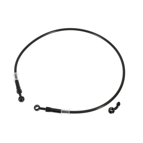 90cm Motorcycle Brake Clutch Oil Hose Line Nylon Stainless Steel Wire Braid PU Motorcycle Hydraulic Brake Line for Motorcycles Dirt Bikes ATV Black
