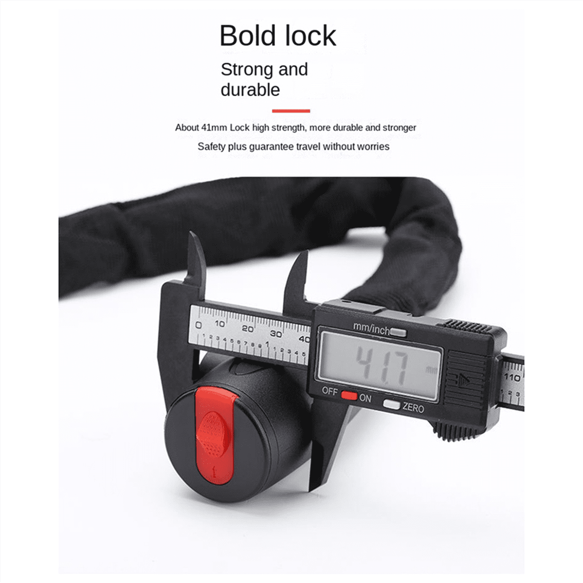 90cm Mountain Bike Bicycle Lock AntiTheft Key Lock Mountain Bike