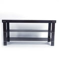 thumbnail image 1 of 90cm Strip Pattern 3 Tiers Bamboo Stool Shoe Rack Coffee, 1 of 13