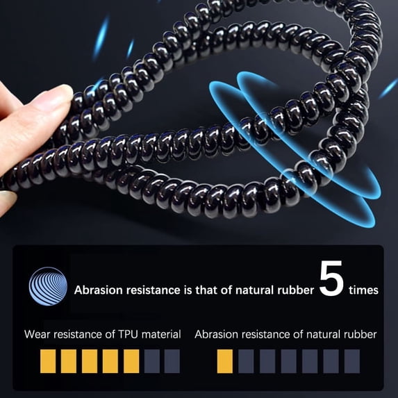 90cm TPU Winding Protection Wire Cable Spiral Winder Organizer For Electric Sc