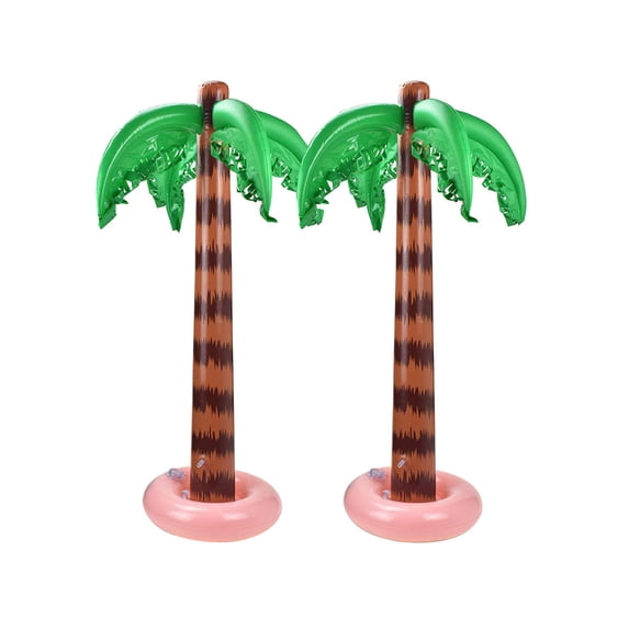 90cm Tall Inflatable Tree Set Decorations Tropical Themed Celebration Pack