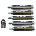 thumbnail image 1 of Unbranded CO2 Cylinder Cartridge Paintball Tank with Adapter 5 Pack 90g, 1 of 2