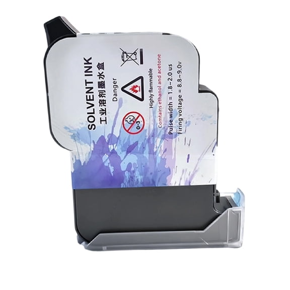 90ml High Capacity Quick Drying Black Inks Cartridge for Handheld Thermal Inkjet Printer and Online Printers
