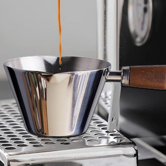 90ml Stainless Steel Measuring Cup Espresso Cups Small Coffee Milk Pitcher Jug Espresso Shot Cup Measure Kitchen Silver