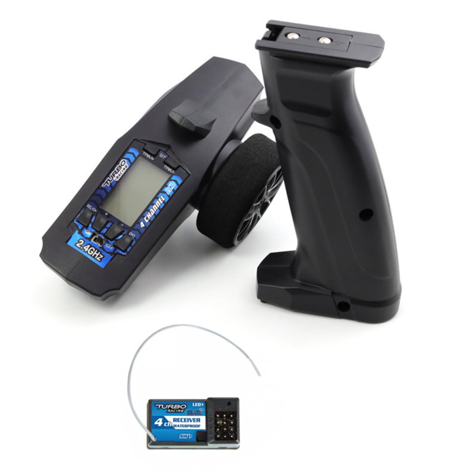 90mm 2.4G 4CH RC Transmitter Remote Controller and Receiver LCD Display ...